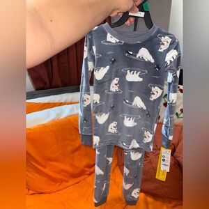 Child of Mine Polar Bear Pajama Set - Blue